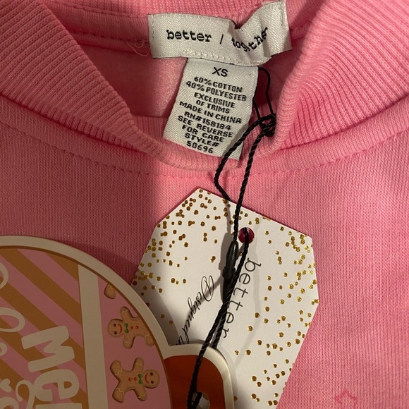 Better Together Christmas Holiday Frappe Gingerbread Coffee Sweatshirt NWT XS - Picture 7 of 8